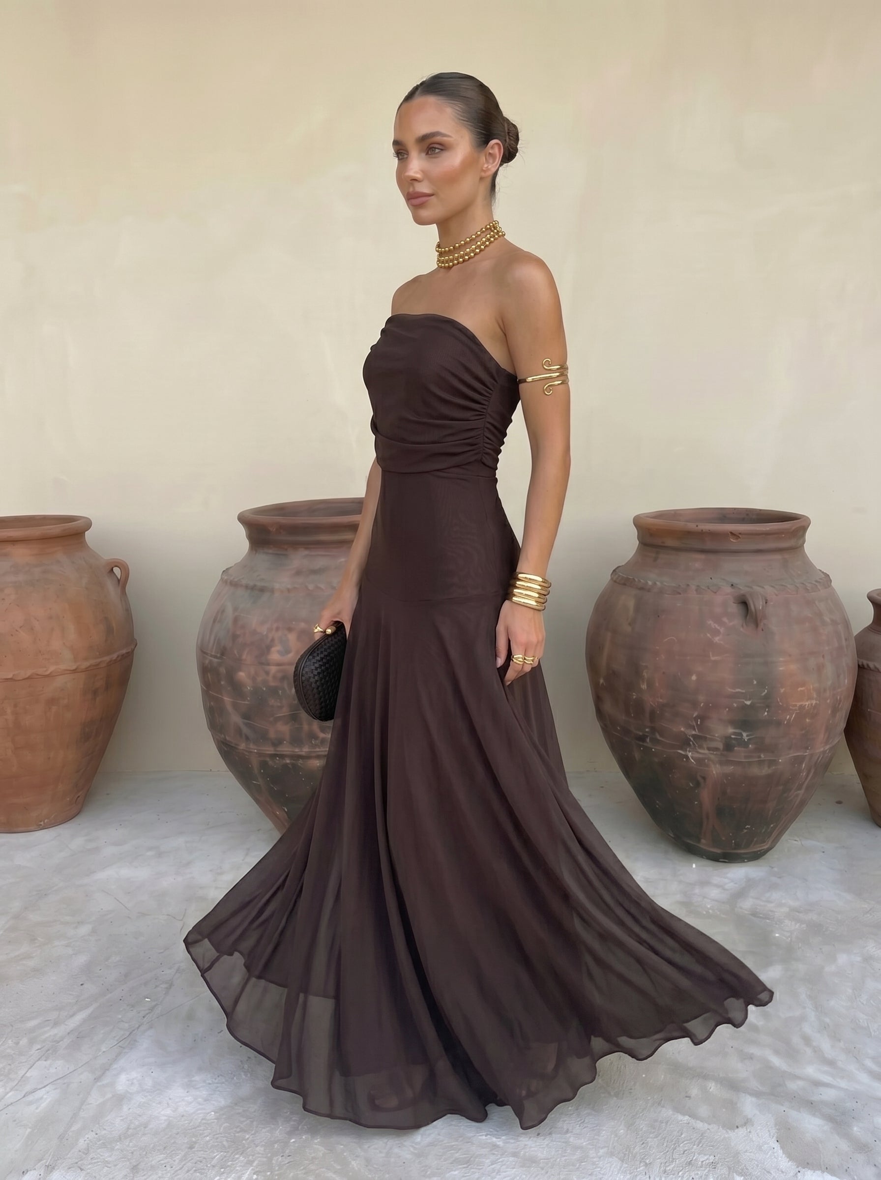 SIMBA | ELEGANT TULLE MAXI DRESS FOR WOMEN
