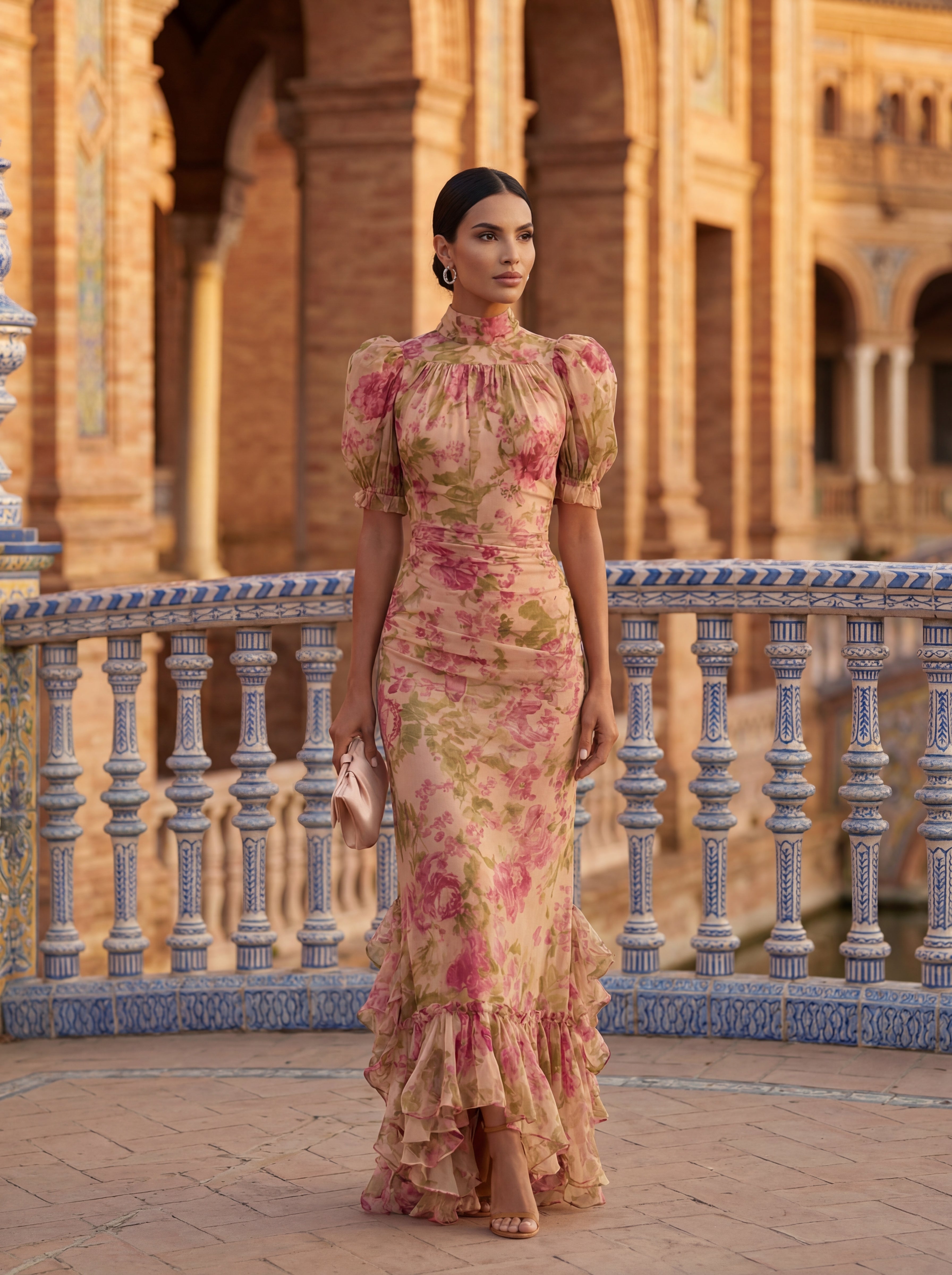 ROSALIA | ELEGANT SILK-LOOK MAXI DRESS FOR WOMEN
