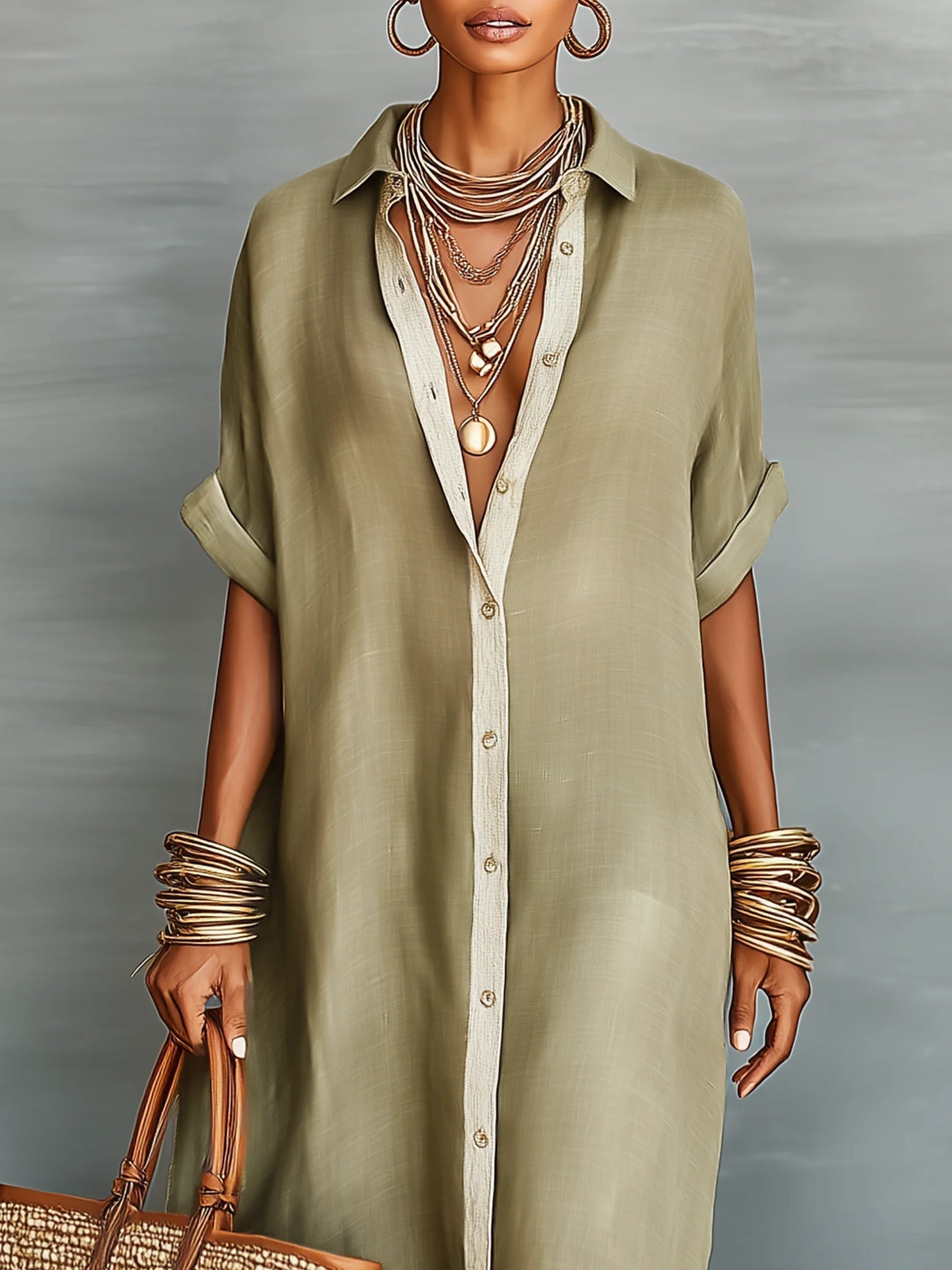MANELLE | MINIMALIST MAXI DRESS FOR WOMEN