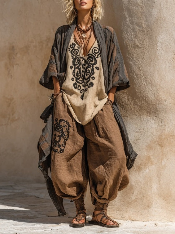 Bohemian Nomadic Art Print Three-Piece Set