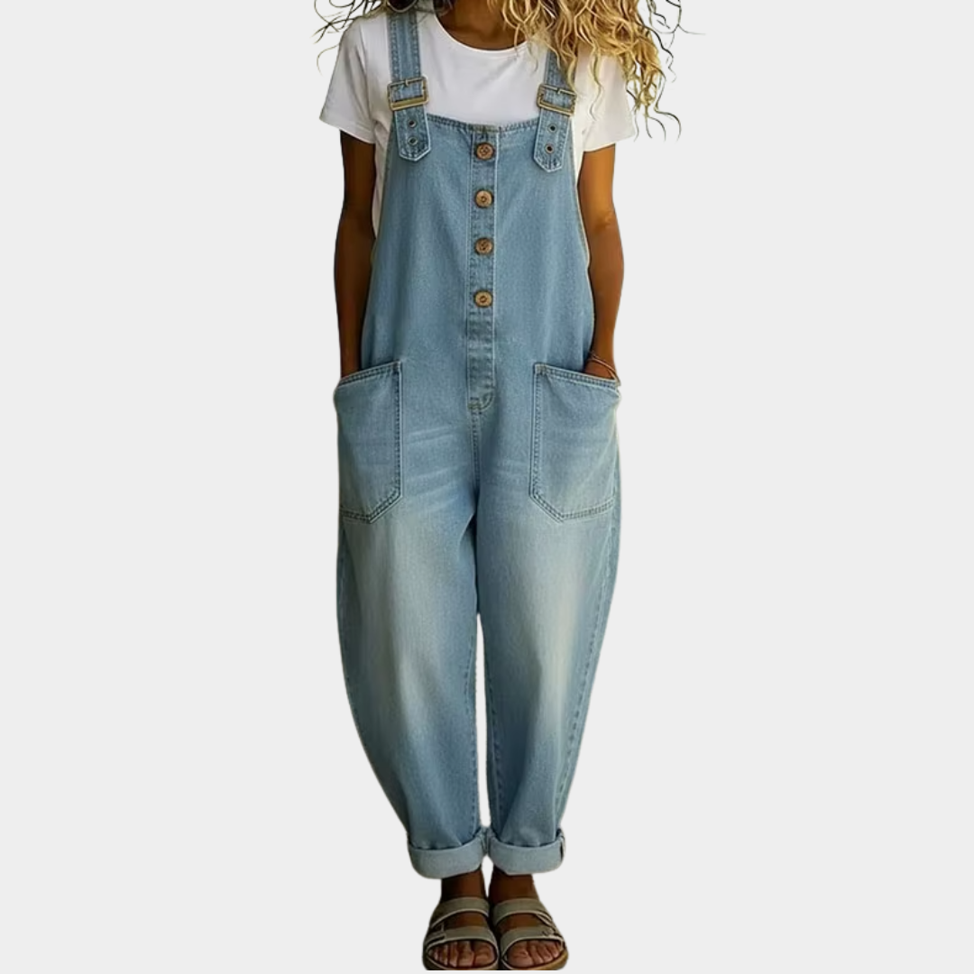 SAYLOR – VINTAGE DENIM OVERALLS