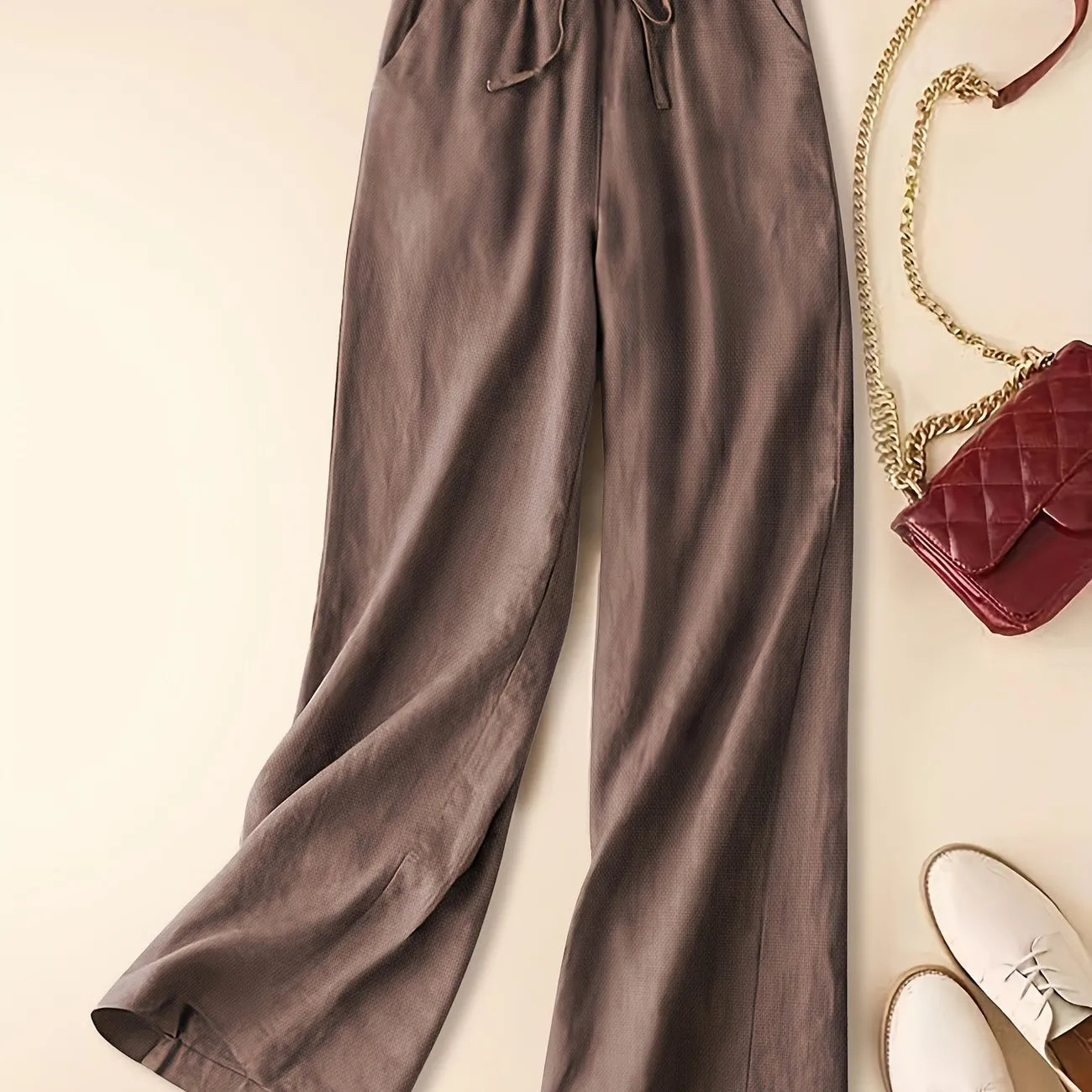 IMARA - WIDE-LEG DRAWSTRING TROUSERS