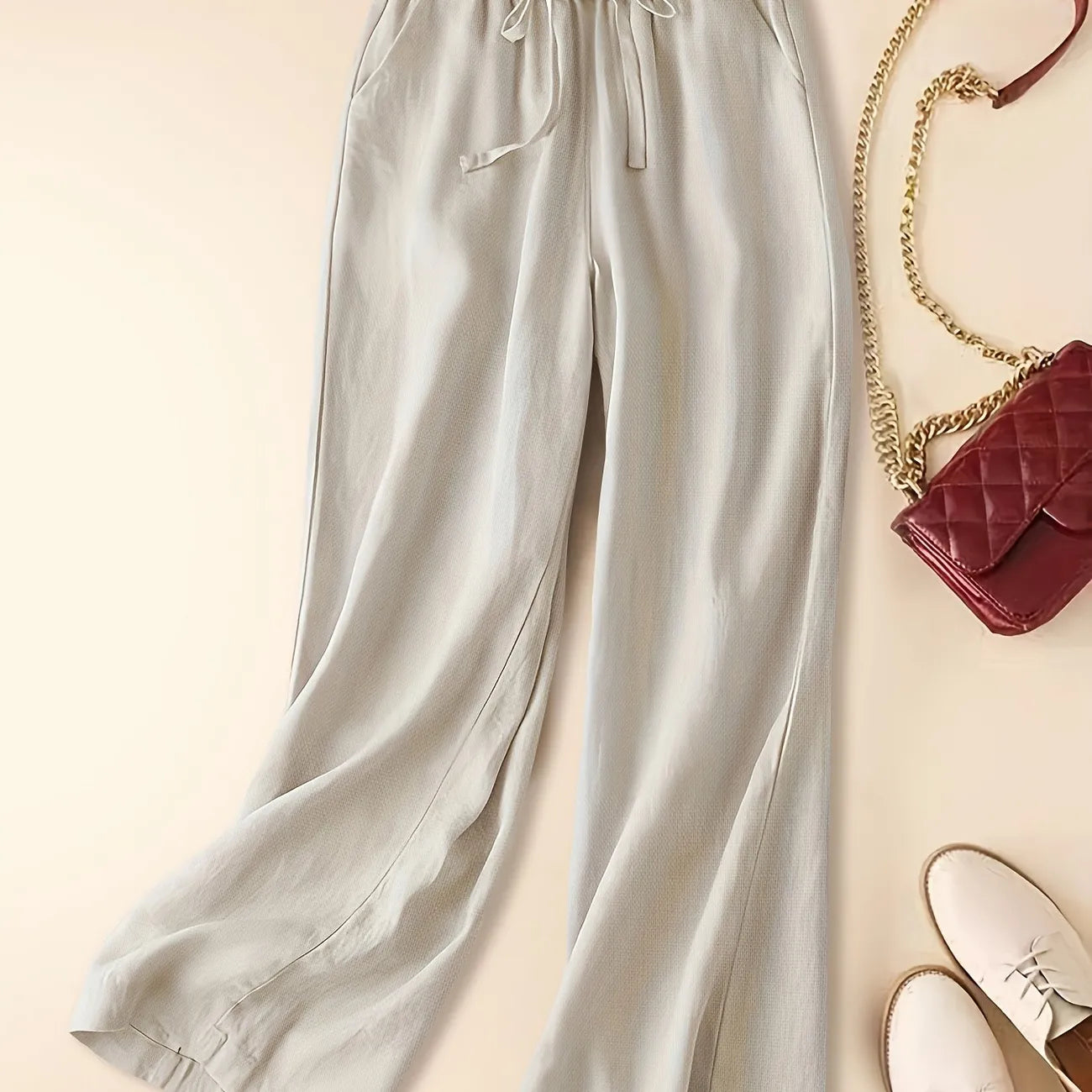 IMARA - WIDE-LEG DRAWSTRING TROUSERS