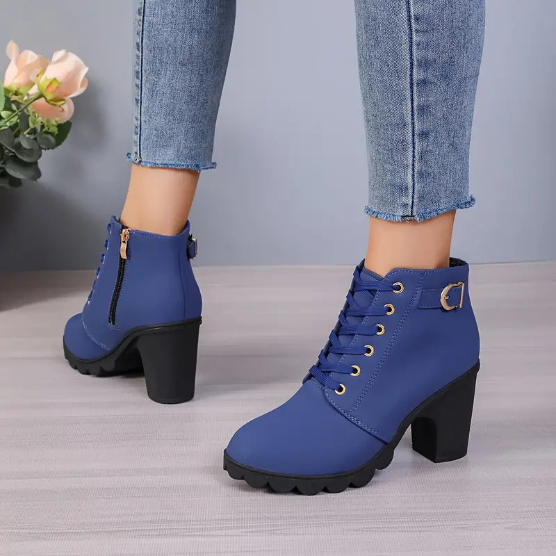 LILARDIA | CHUNKY ANKLE BOOTS FOR WOMEN