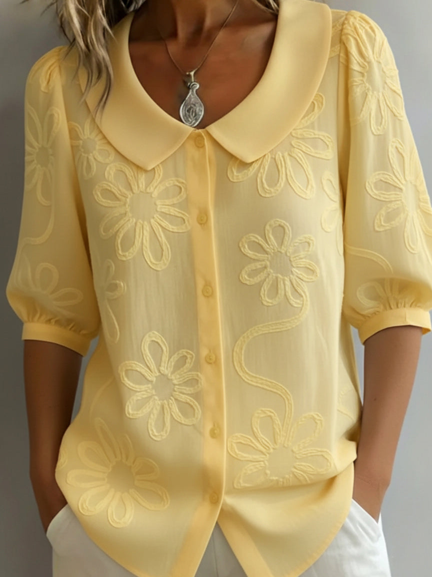 AURÉLIE – LIGHTWEIGHT FLORAL BLOUSE