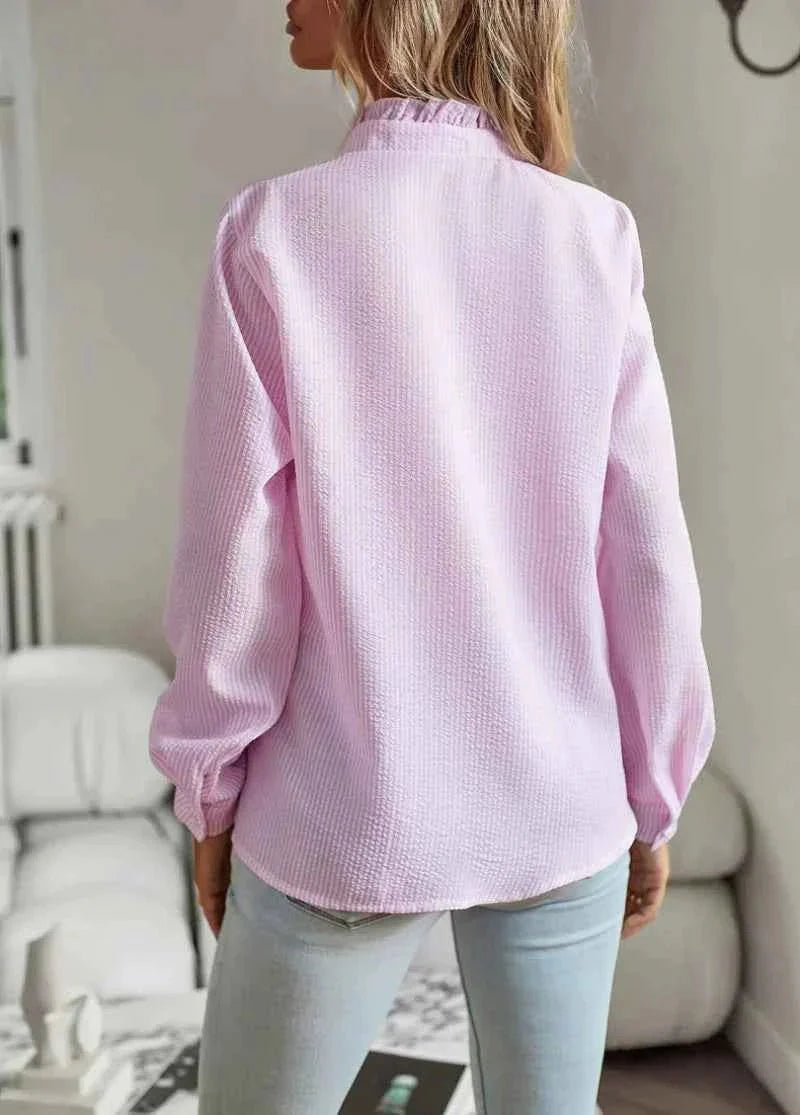 CHARLOTTE – RUFFLE COLLAR BLOUSE