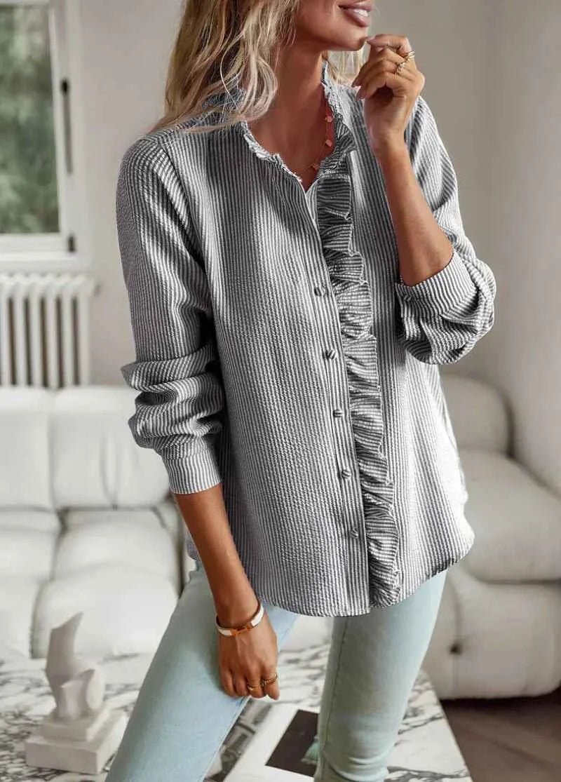CHARLOTTE – RUFFLE COLLAR BLOUSE