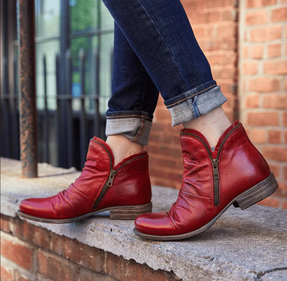BROOKE | WATERPROOF ZIP ANKLE BOOTS FOR WOMEN