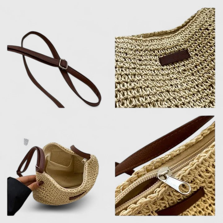 KATHY – WOVEN SHOULDER BAG