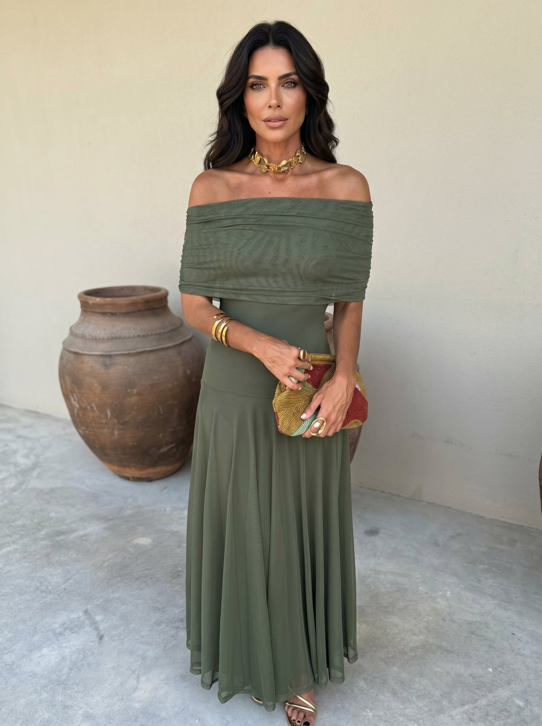 SIMBA | ELEGANT TULLE MAXI DRESS FOR WOMEN