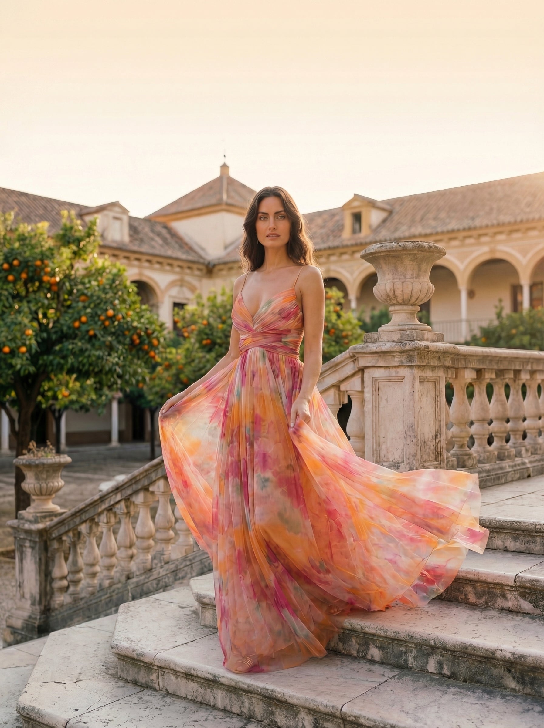 MARBELLA | ELEGANT SILK-LOOK DRESS FOR WOMEN