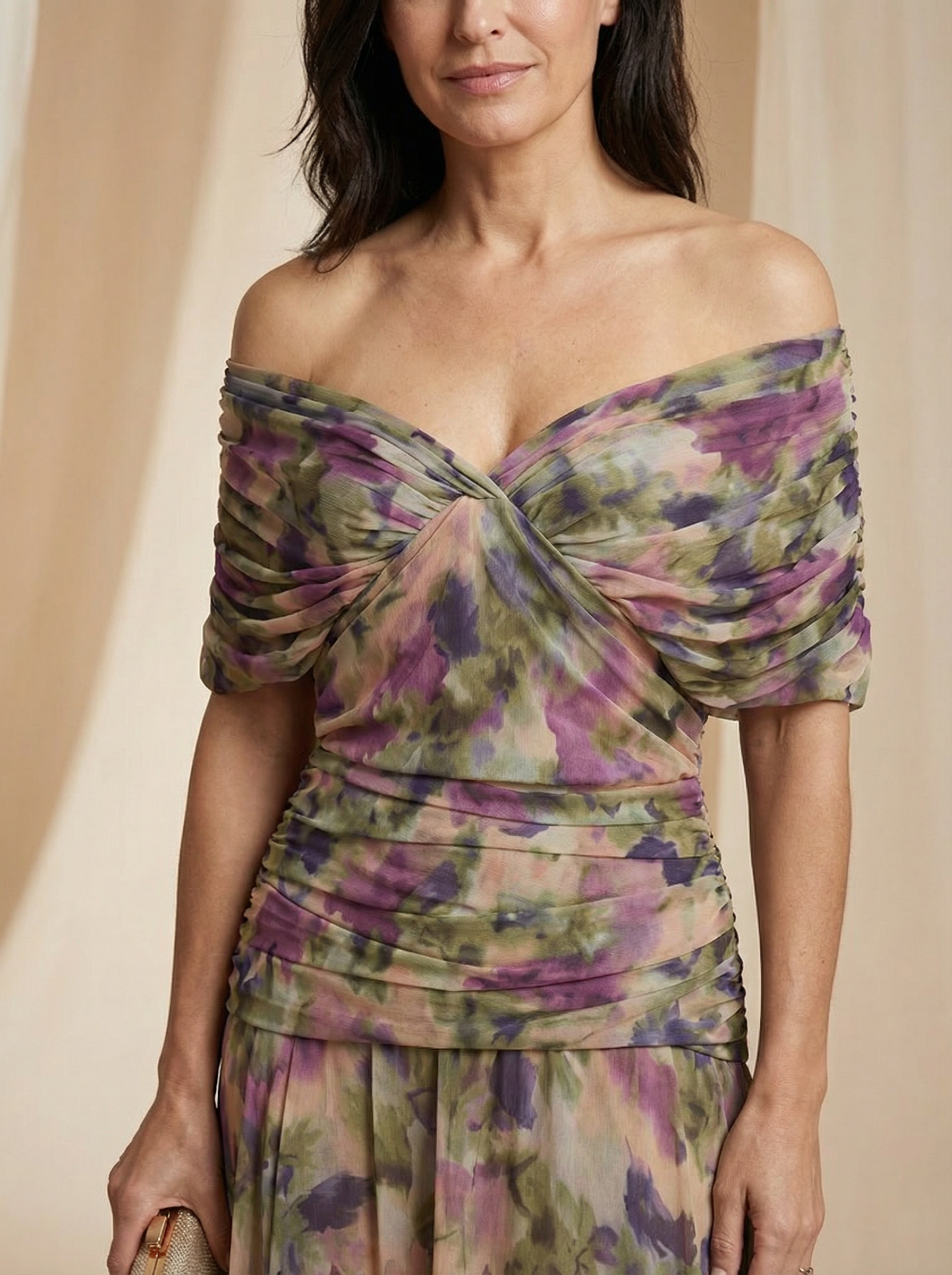 SANTANA | ELEGANT SILK-LOOK DRESS FOR WOMEN