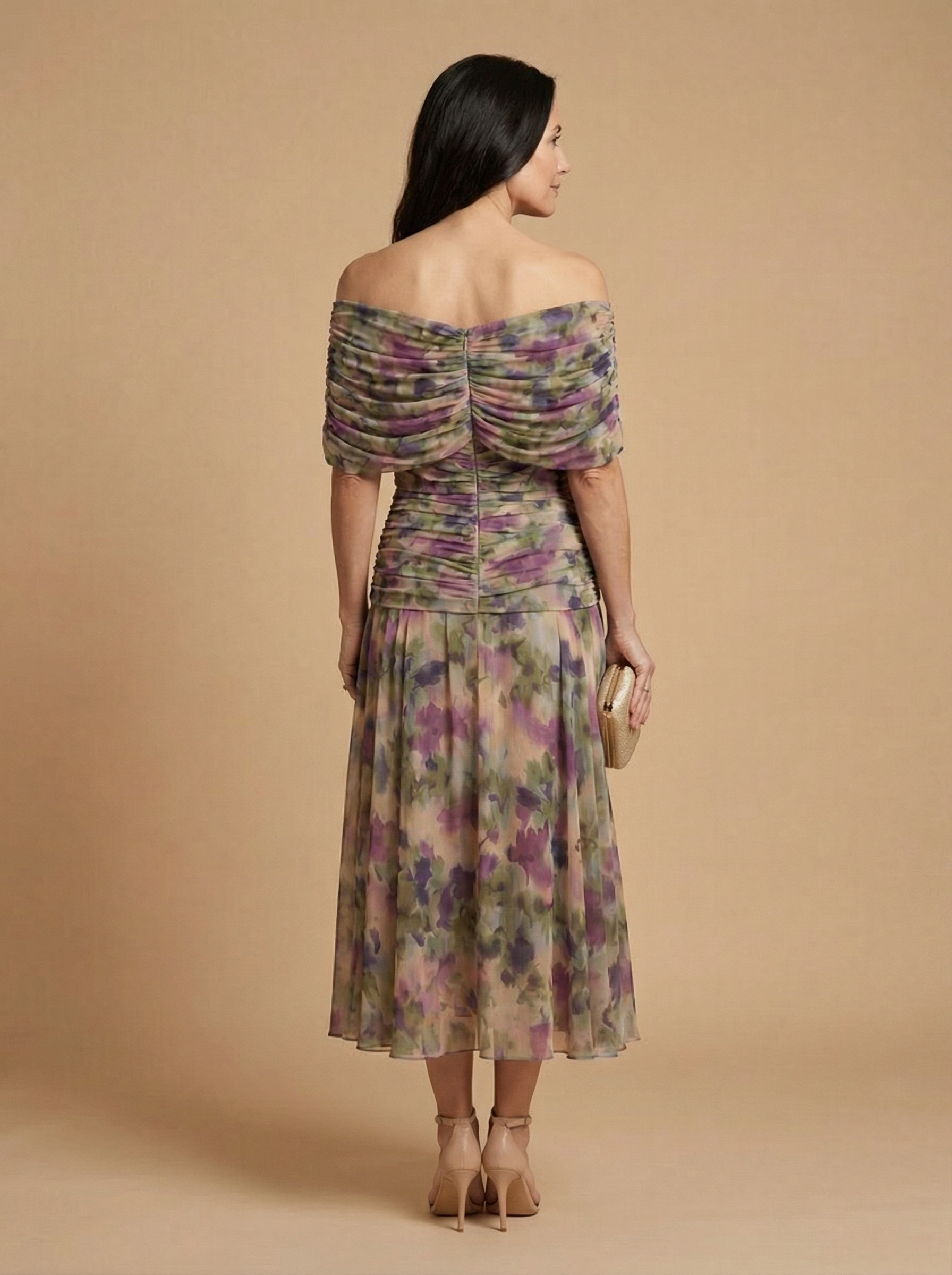 SANTANA | ELEGANT SILK-LOOK DRESS FOR WOMEN