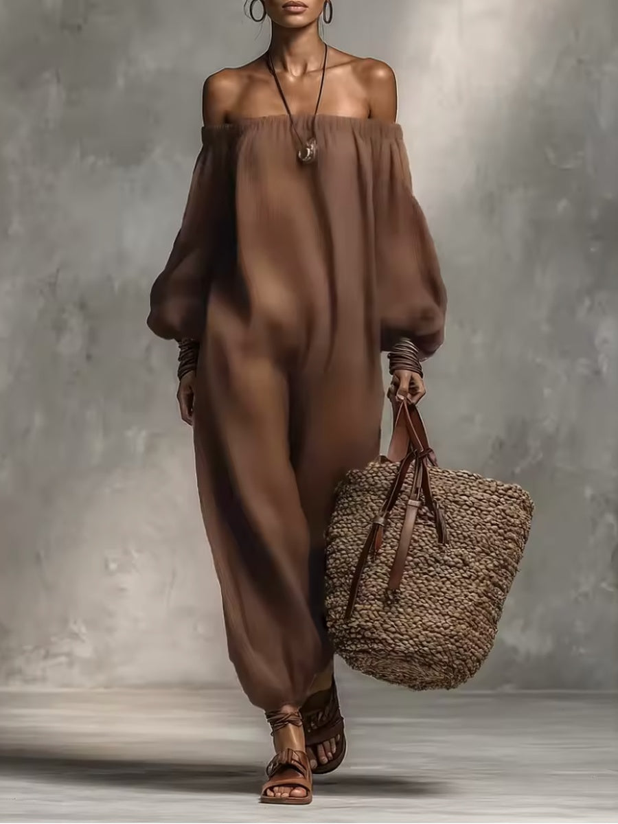 FENNA | OFF-SHOULDER JUMPSUIT FOR WOMEN