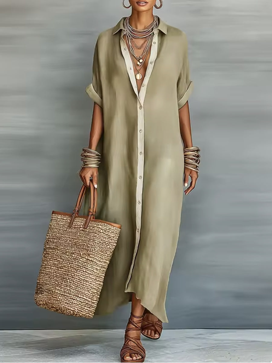 MANELLE | MINIMALIST MAXI DRESS FOR WOMEN