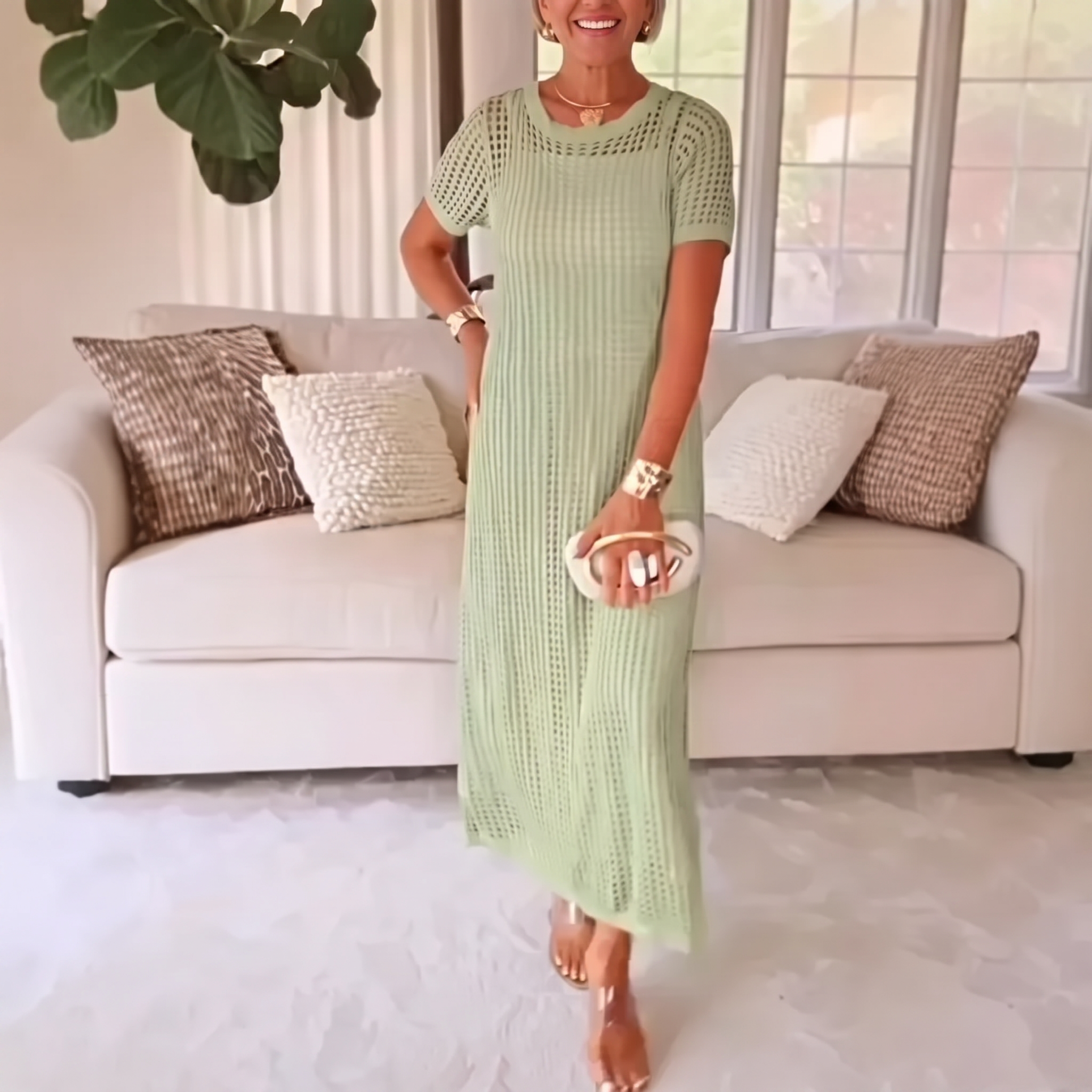 RIVIERA | CROCHET LACE TWO-PIECE SET FOR WOMEN