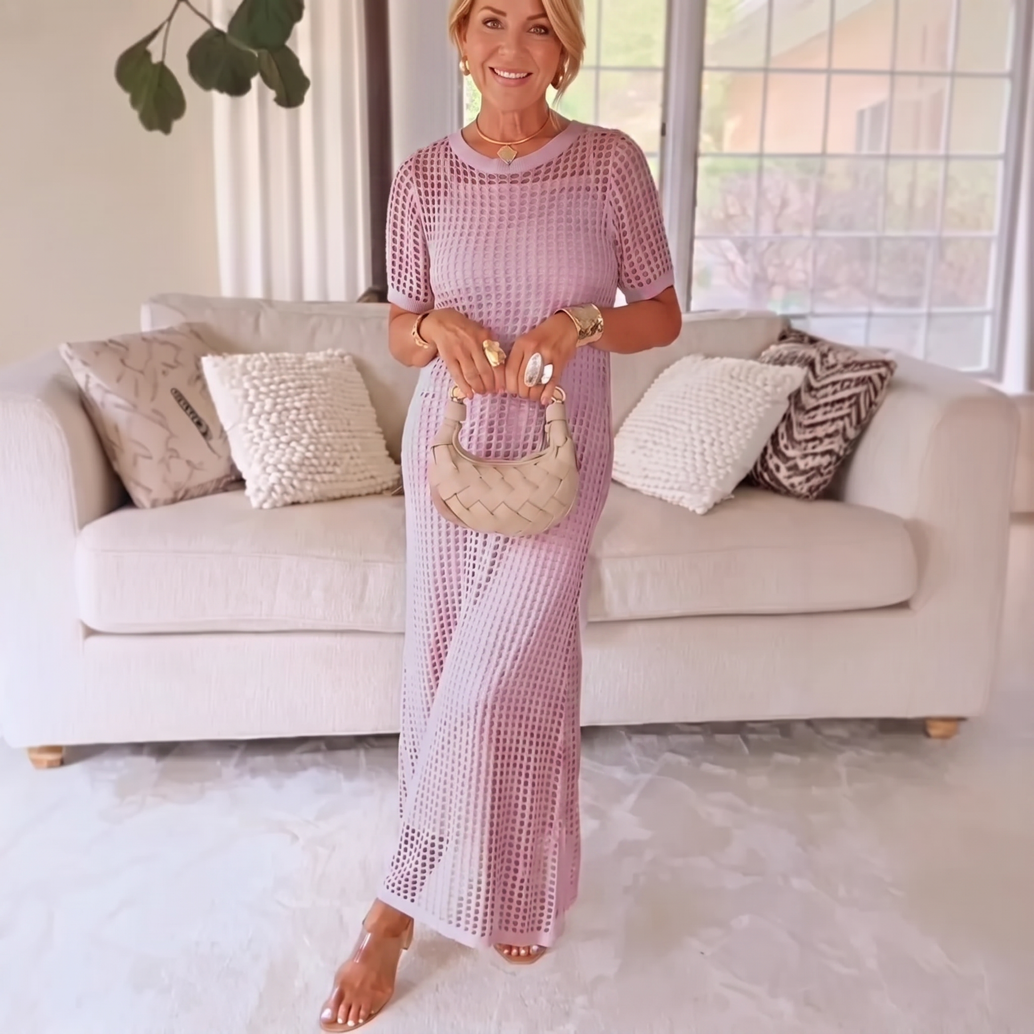 RIVIERA | CROCHET LACE TWO-PIECE SET FOR WOMEN
