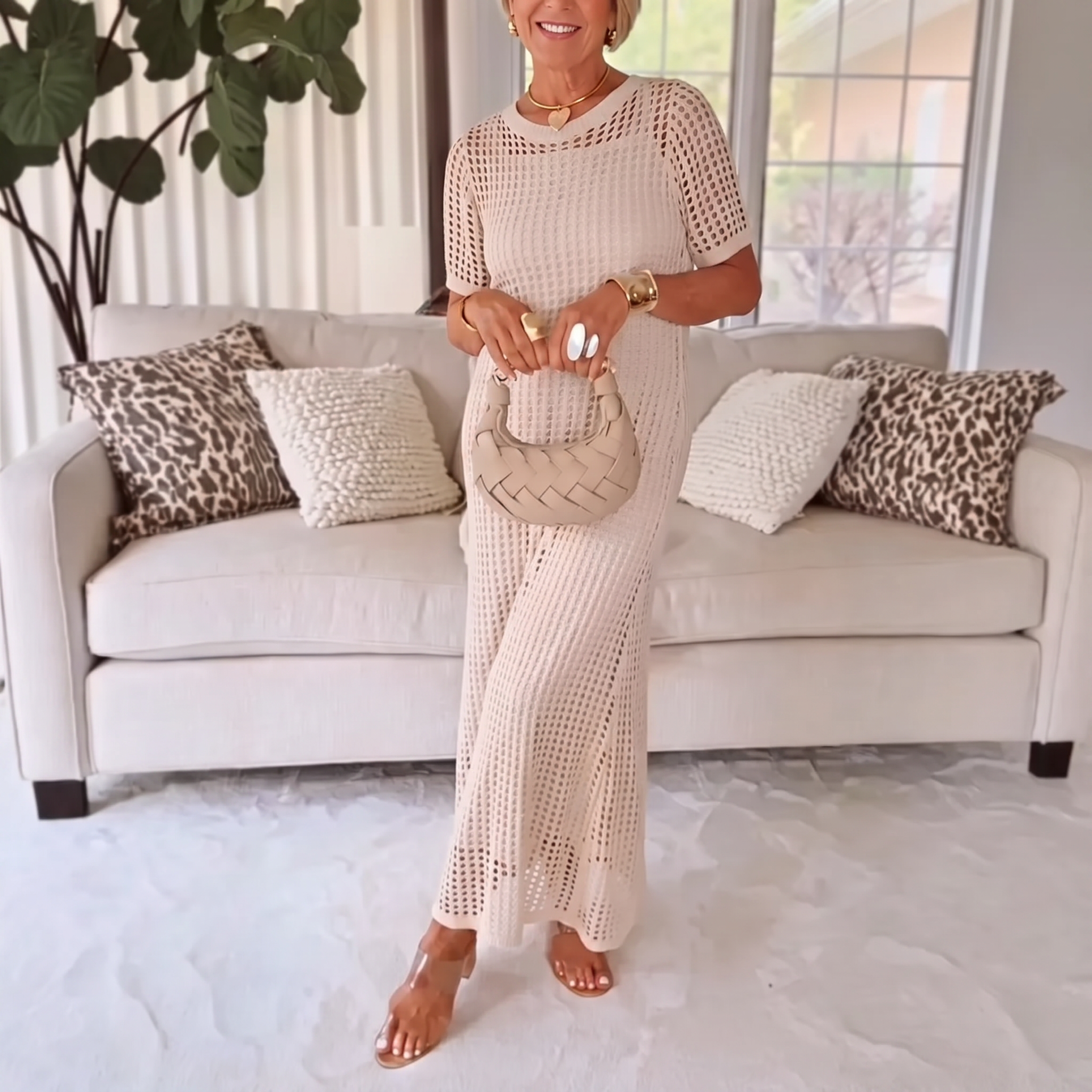 RIVIERA | CROCHET LACE TWO-PIECE SET FOR WOMEN